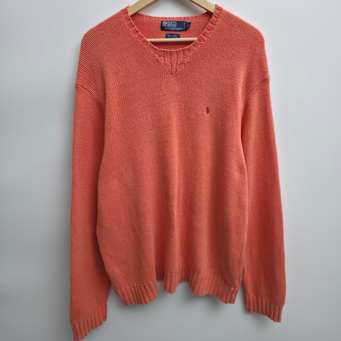 [XXL] 90's 폴로 랄프로렌 린넨 코튼 니트 상품이미지1