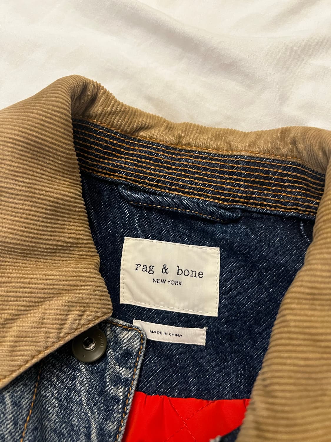 rag & bone 퀼티드 데님 자켓 M 상품이미지3