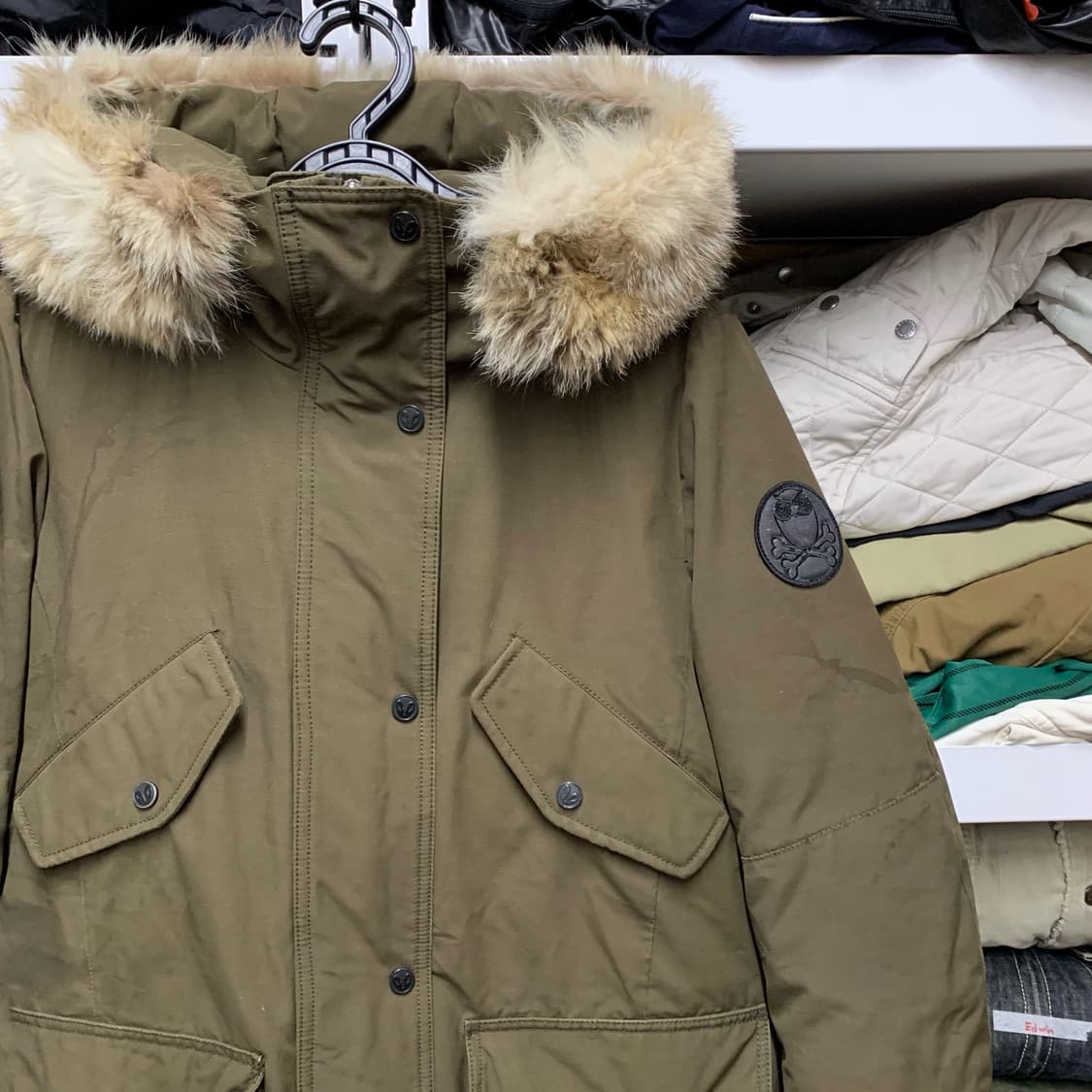 [L] 럭키슈에뜨 폭스 퍼 덕다운 파카 상품이미지1