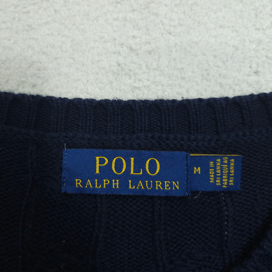 폴로 랄프 로렌 반팔 케이블 니트 M 상품이미지3