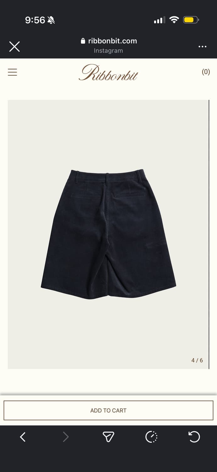 리본빛 코듀로이 하프팬츠 상품이미지3