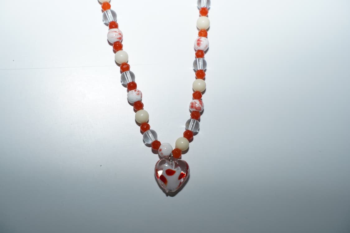 Red dot necklace 레드 닷 비즈 목걸이 상품이미지4