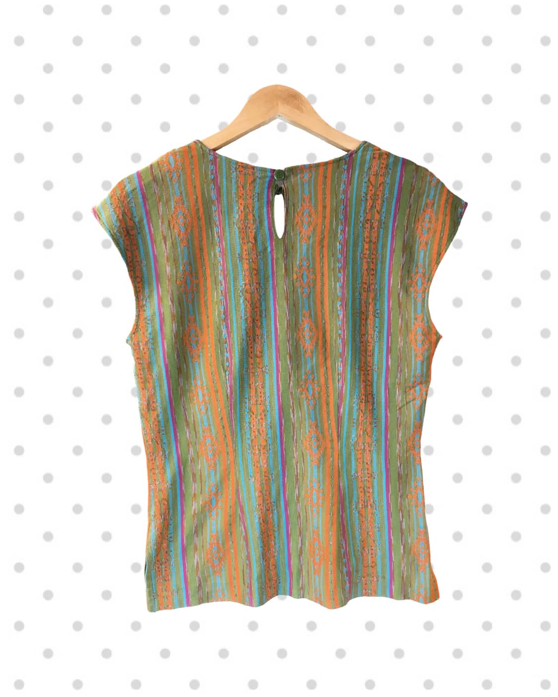 vintage ethnic sleeveless orange 상품이미지5