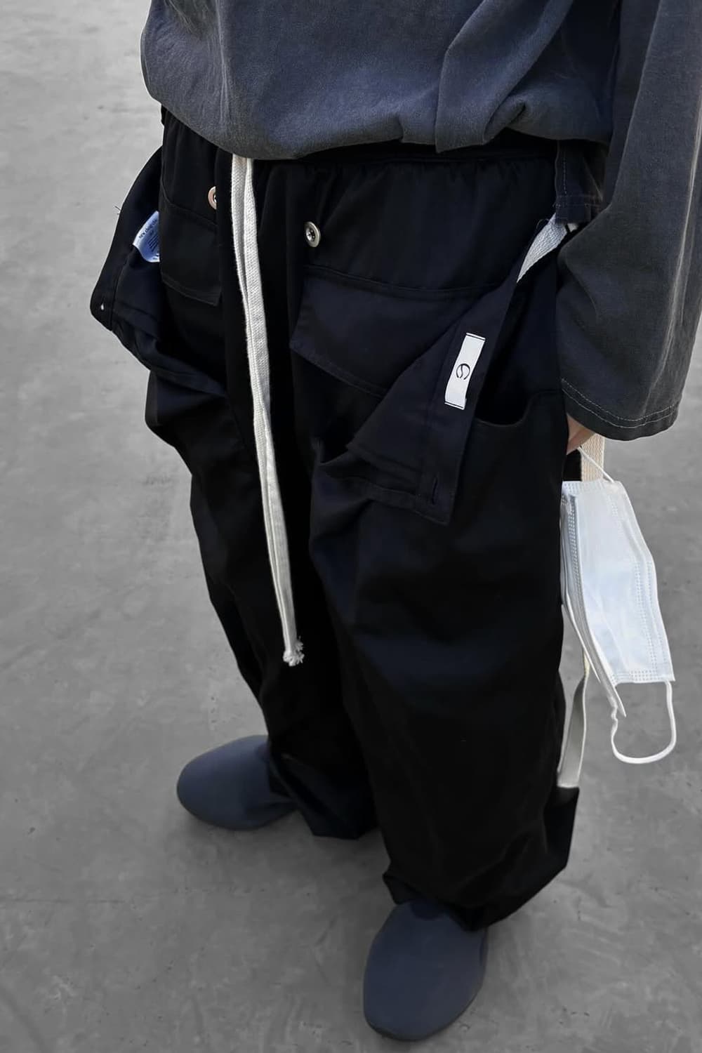 뉴치프시크dp 컴바인 레이어드 팬츠 블랙 뉴치프시크 디피 상품이미지3