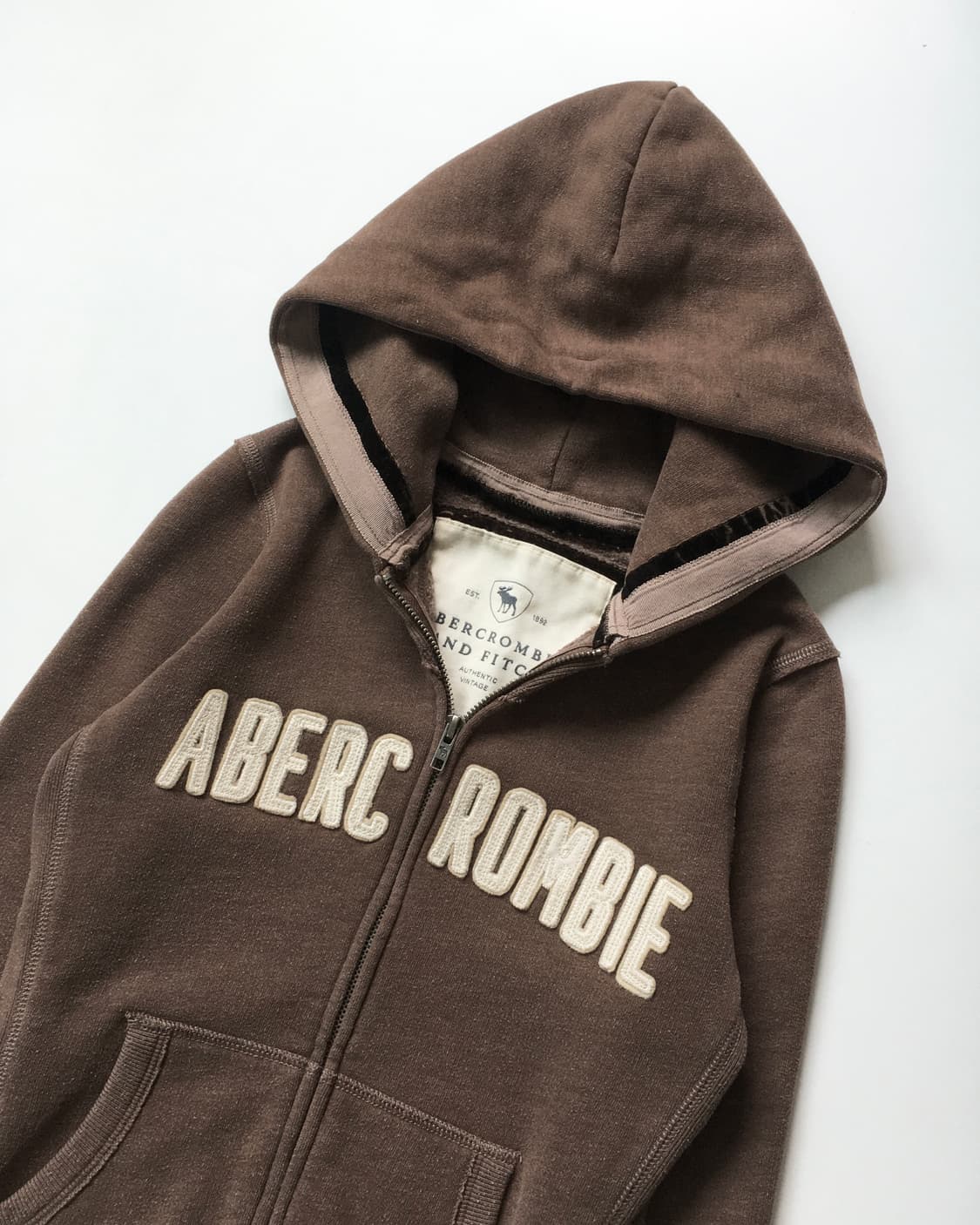 Abercrombie 아베크롬비 브라운 후드집업 상품이미지5