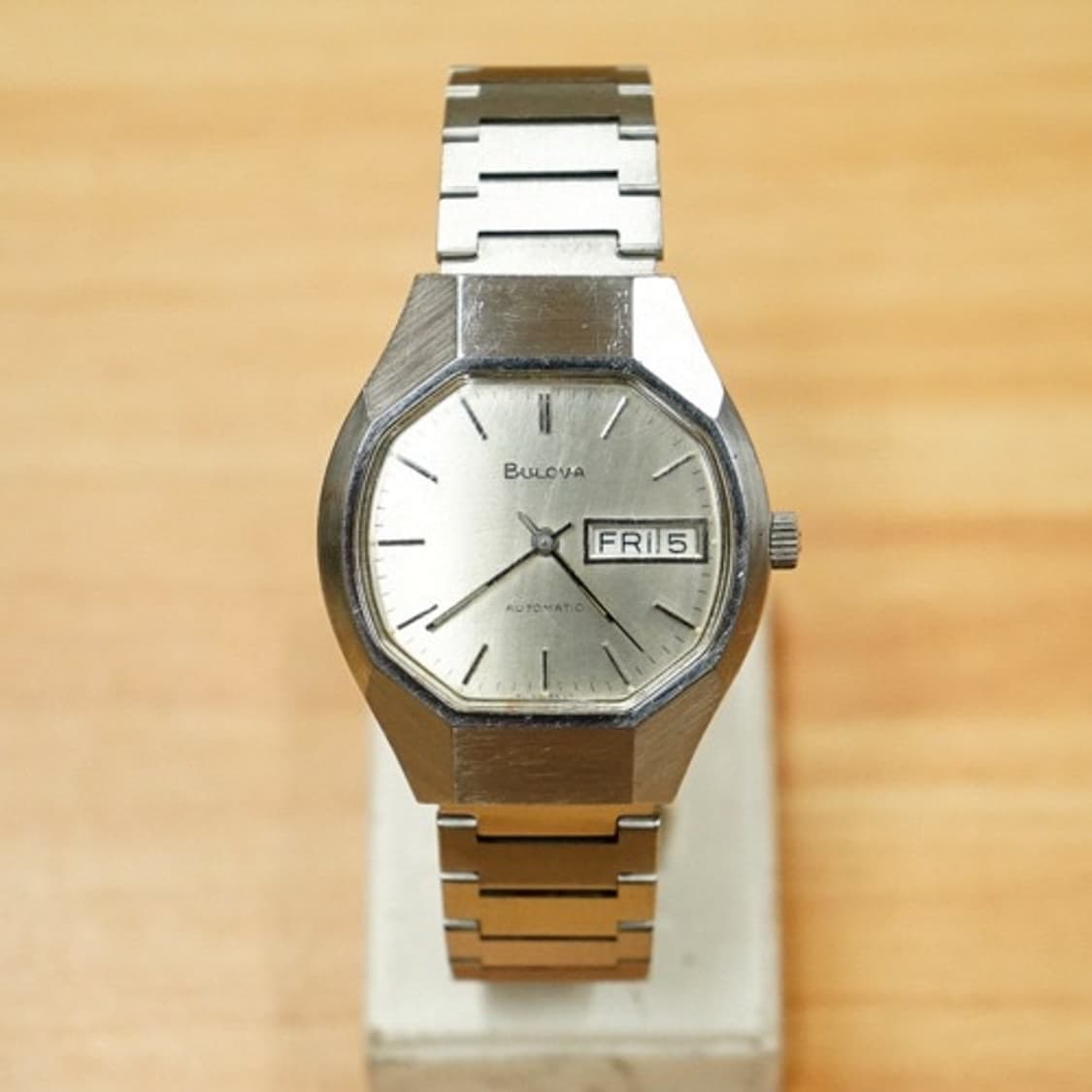 70s 부로바 토르토이즈 프레임 오토매틱 시계 상품이미지1