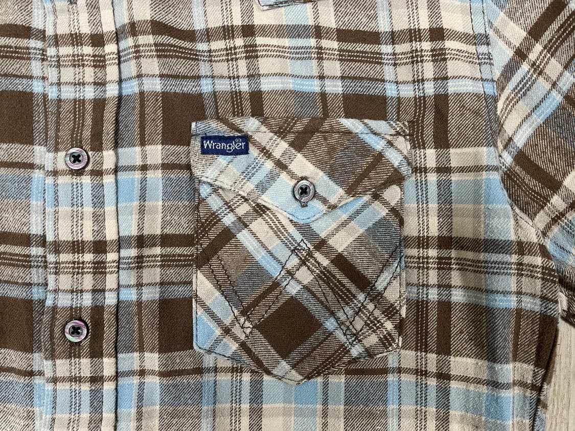 95) 70's 복각 랭글러 재팬 플란넬 웨스턴 셔츠(RRL&LVC&폴로 상품이미지5
