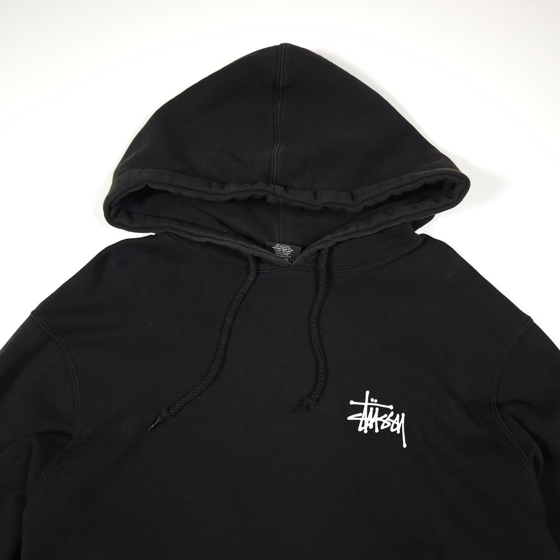 스투시 빅로고 후드티 블랙 상품이미지2