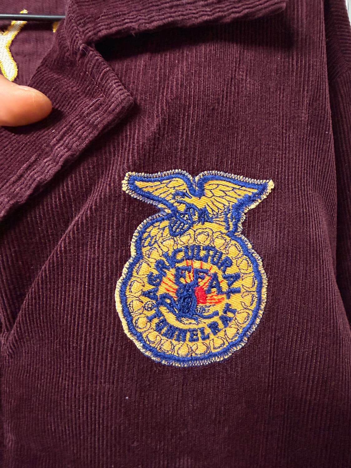 Vintage FFA Texas burgundy Jacket XL 상품이미지5