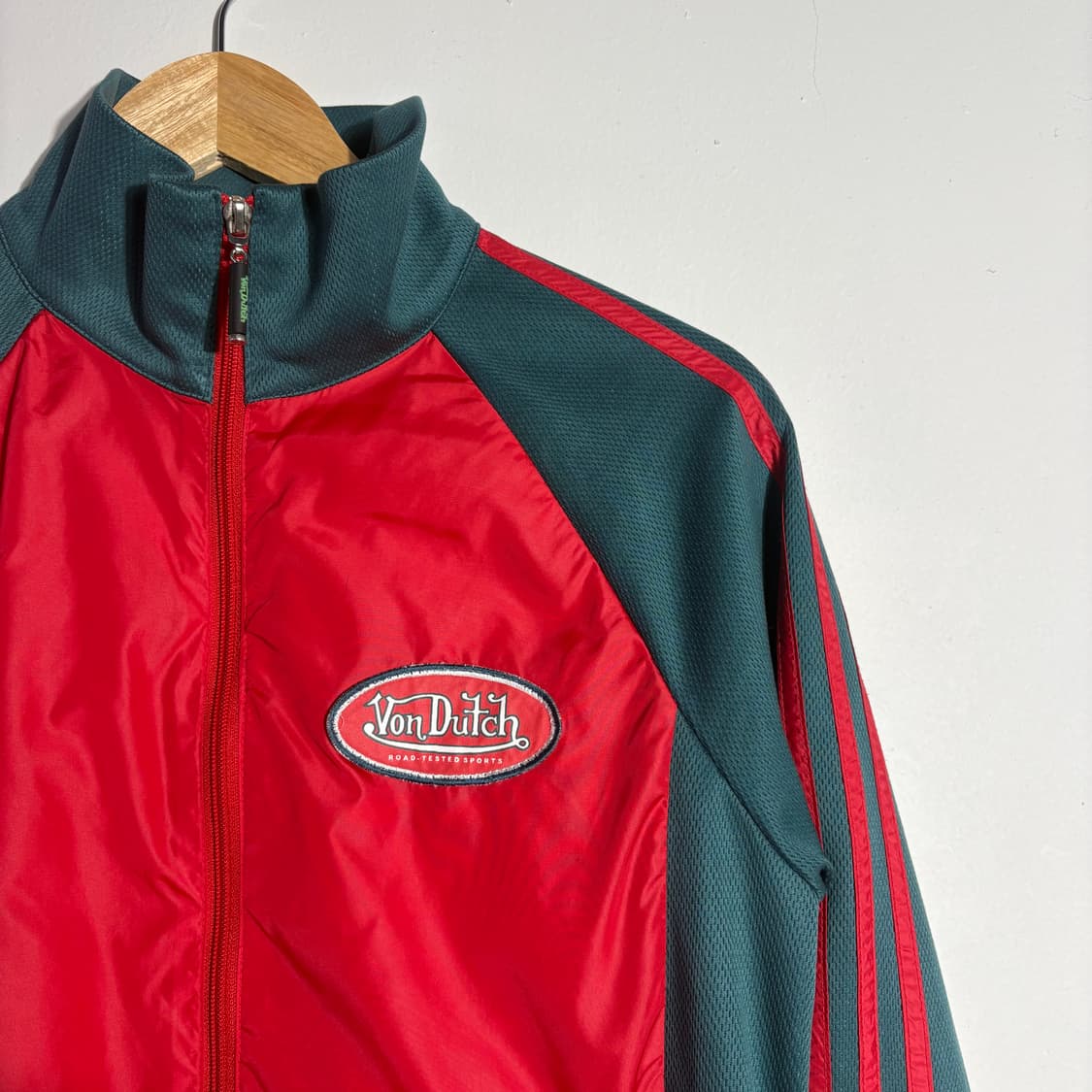 본더치(Von Dutch) 빈티지 레드 & 딥그린 트랙 자켓 상품이미지2