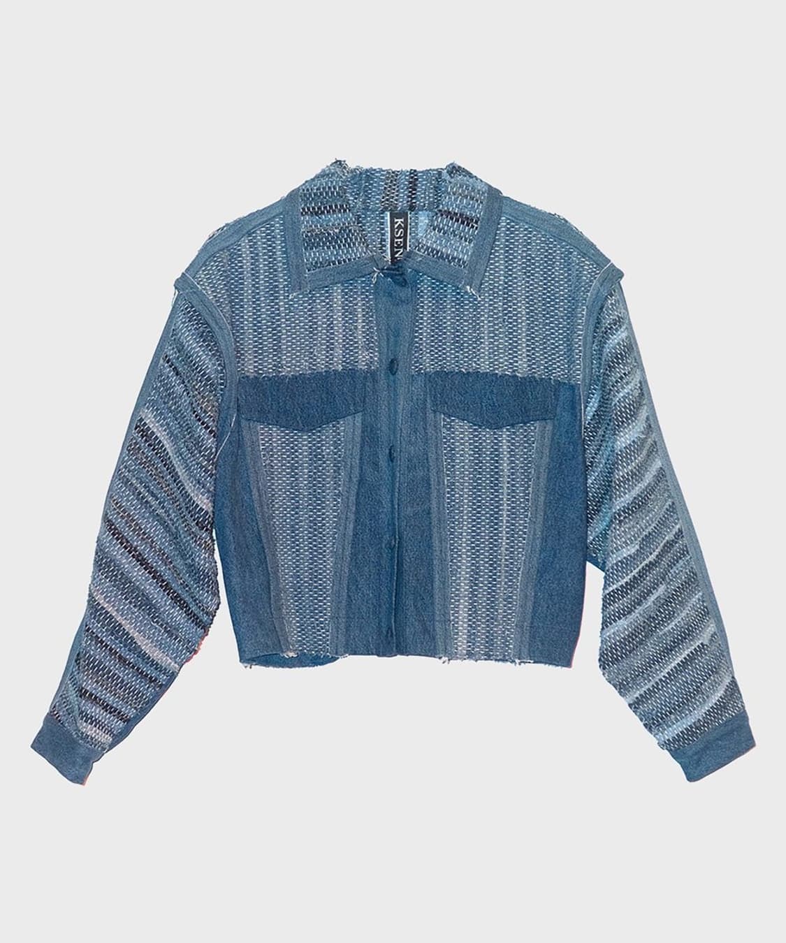 KSENIA SCHNAIDER 런던 패션위크 아카이브 데님 트러커 자켓 상품이미지5