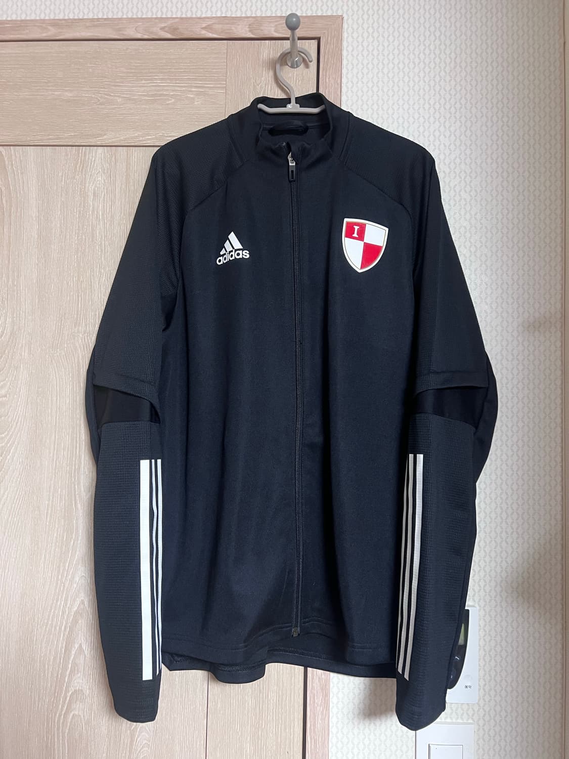 아디다스 부산아이파크 블랙 트레이닝 져지 트랙탑 k리그 축구 상품이미지1