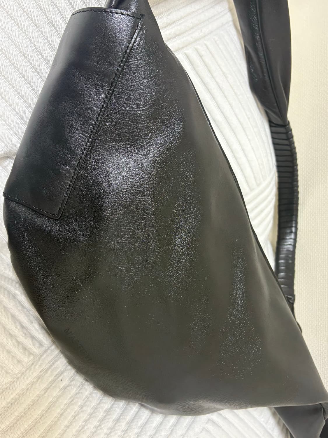 마뛰뷔 Manoux 마누백 블랙 숄더백 M 풀구성 상품이미지3