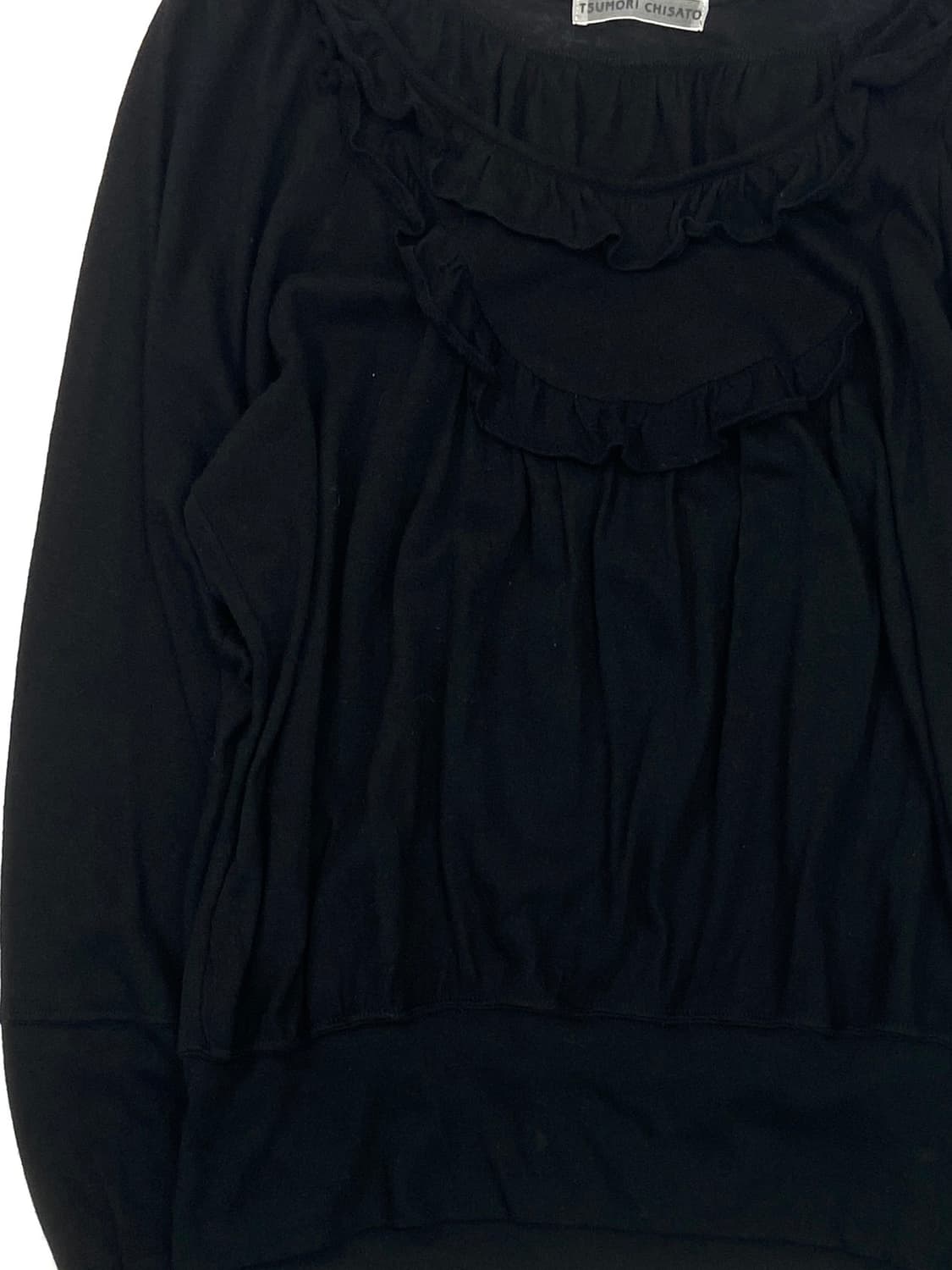 Tsumori chisato .. black ruffle tOp 상품이미지2