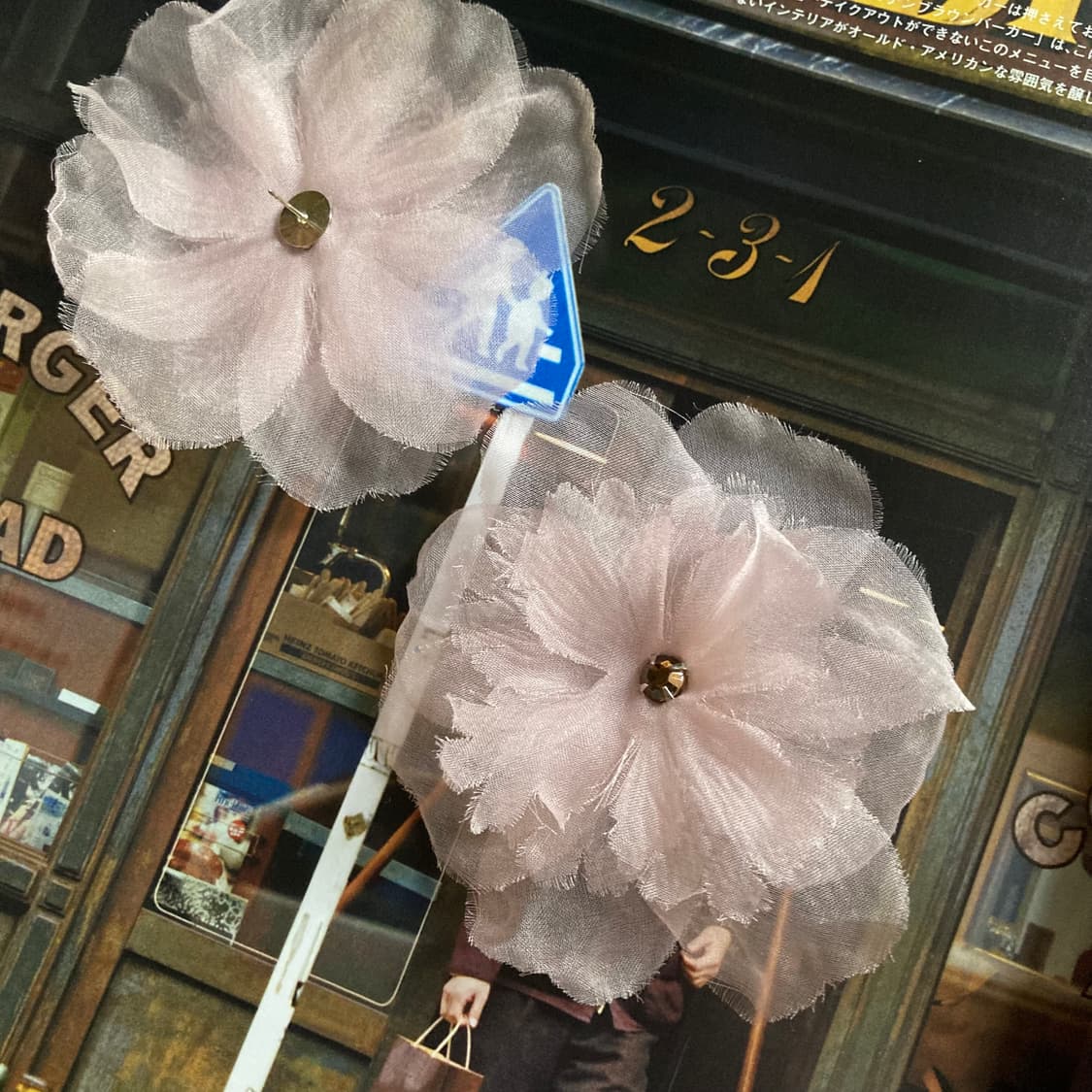 Sandy liang 샌디리앙 핑크 플라워 블러썸 이어링 귀걸이 상품이미지5