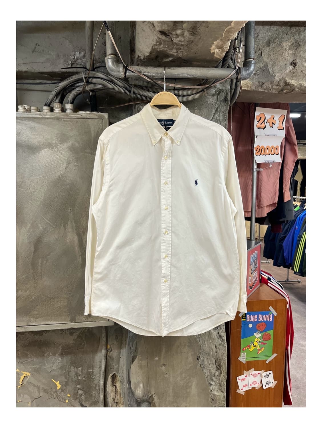 폴로 랄프로렌 셔츠 화이트 #csz3019 상품이미지1