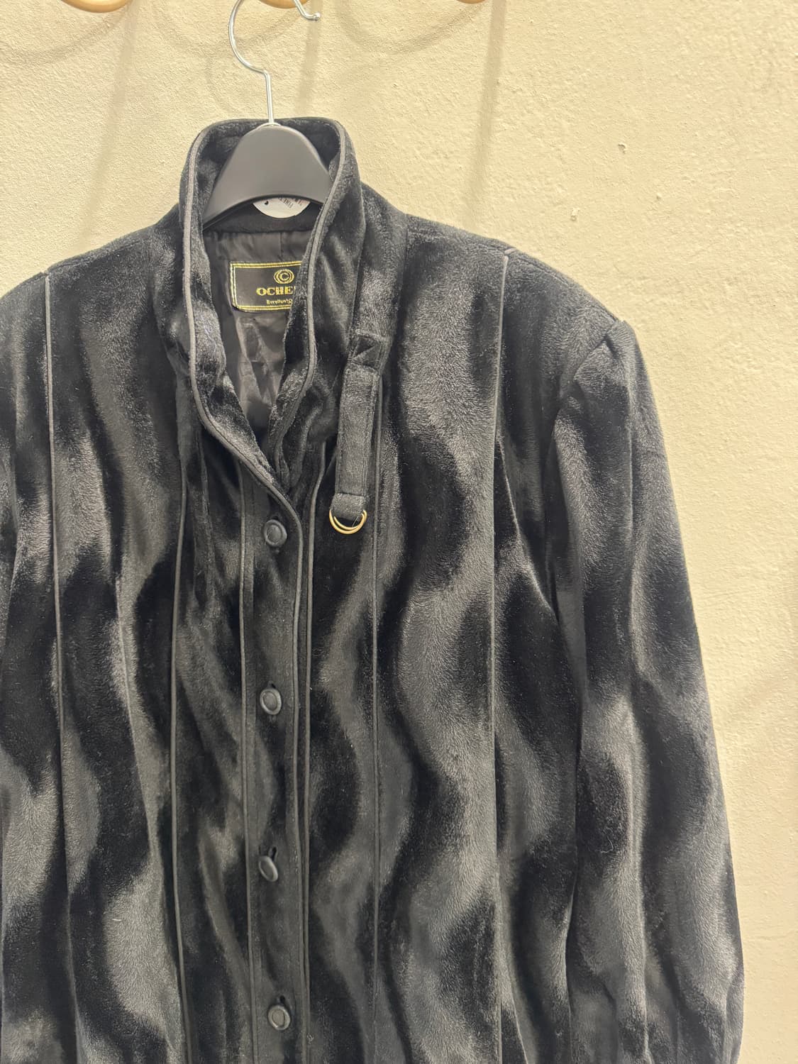 japan vintage 프래스트 페이크퍼 하프코트 상품이미지2