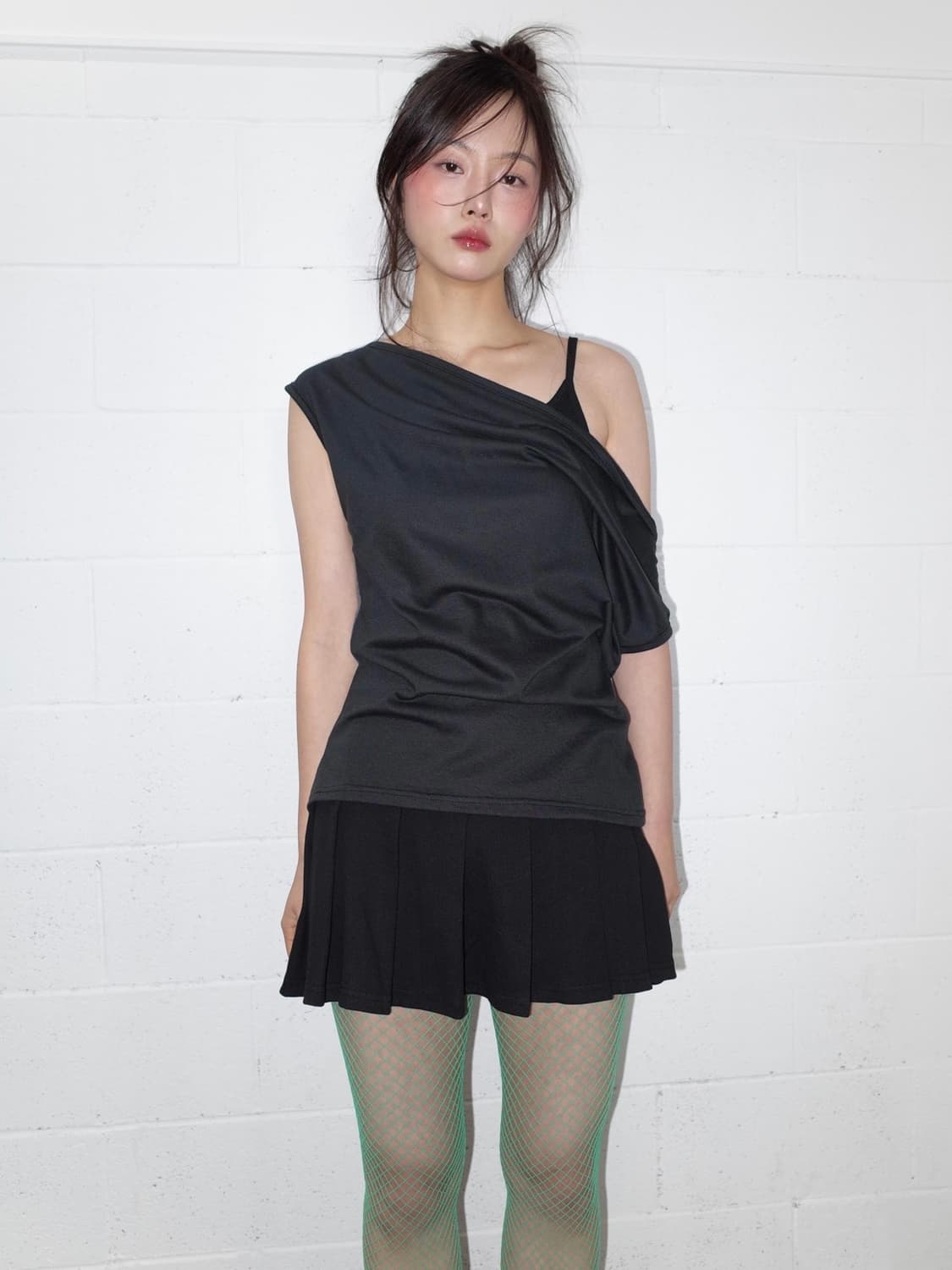 ONSKA PLEATS MINI ONE-PIECE 온스카 플리츠 원피스 상품이미지5