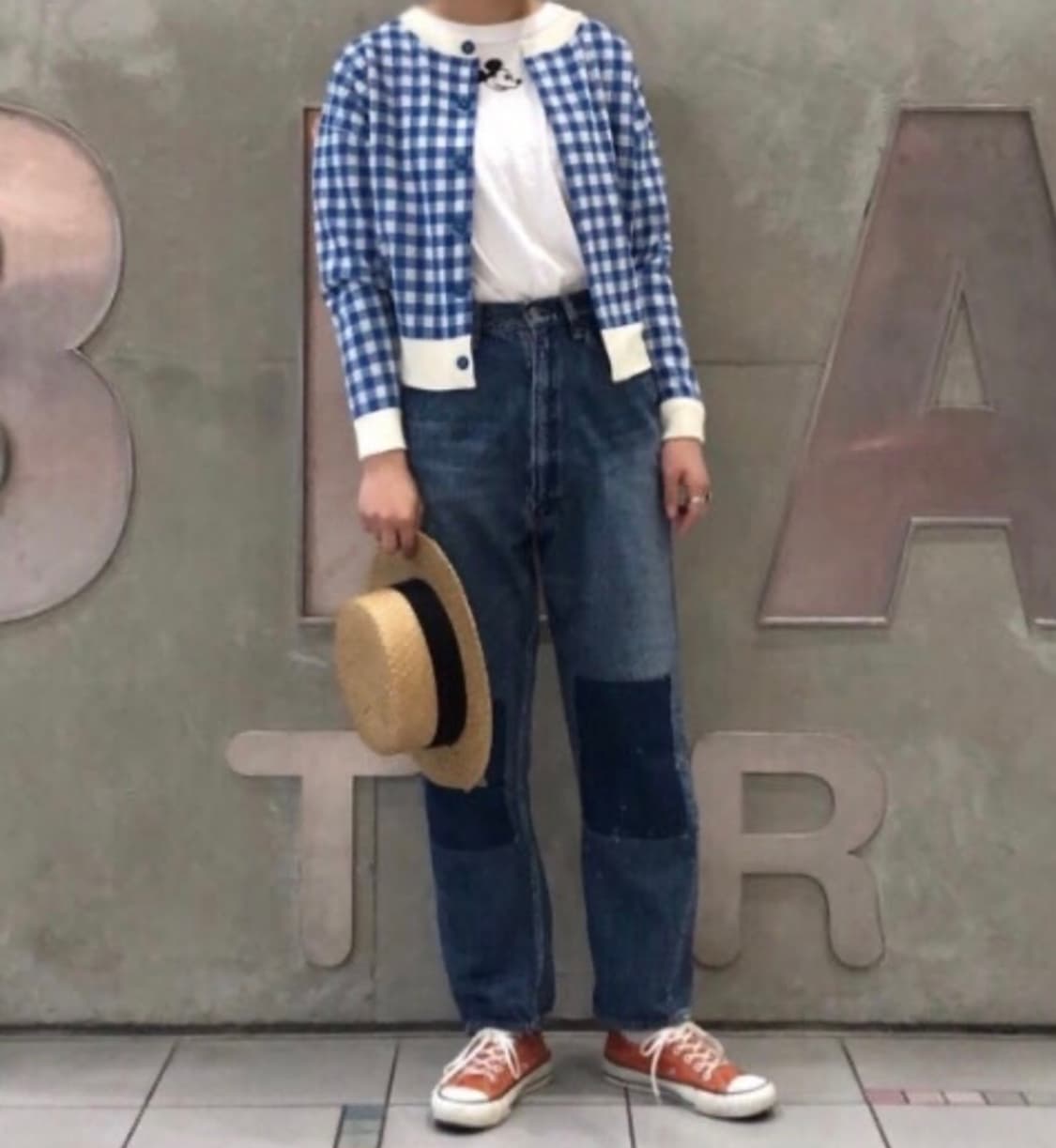 BEAMSBOY 깅엄체크 가디건 상품이미지5