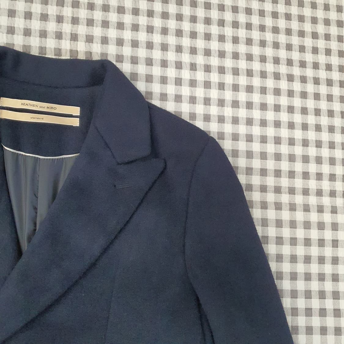 헤든앤미로 슬림핏 더블 코트 자켓 남자95 상품이미지3