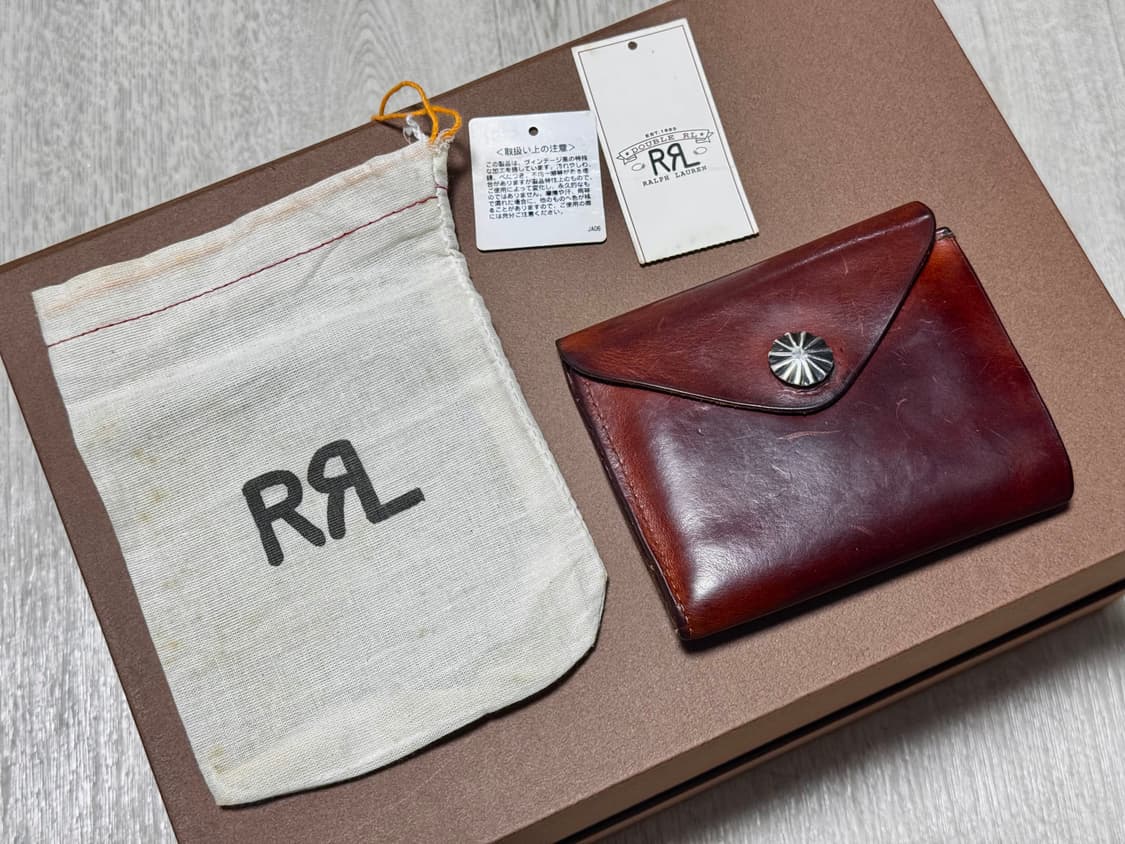 RRL 콘초 레더 지갑(이태리 메이드) 상품이미지1