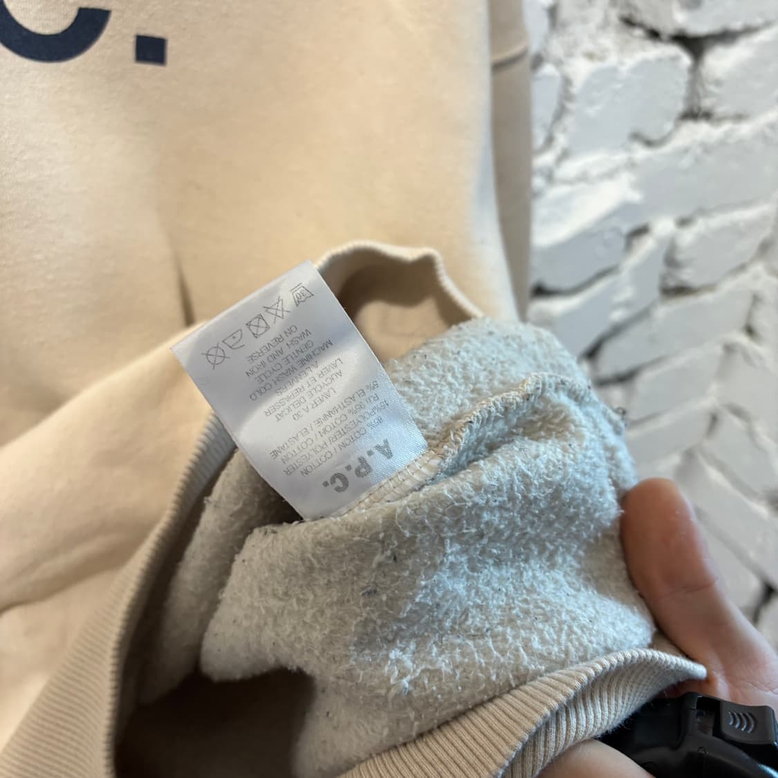 아페쎄 A.P.C 빅로고 맨투맨 상품이미지5