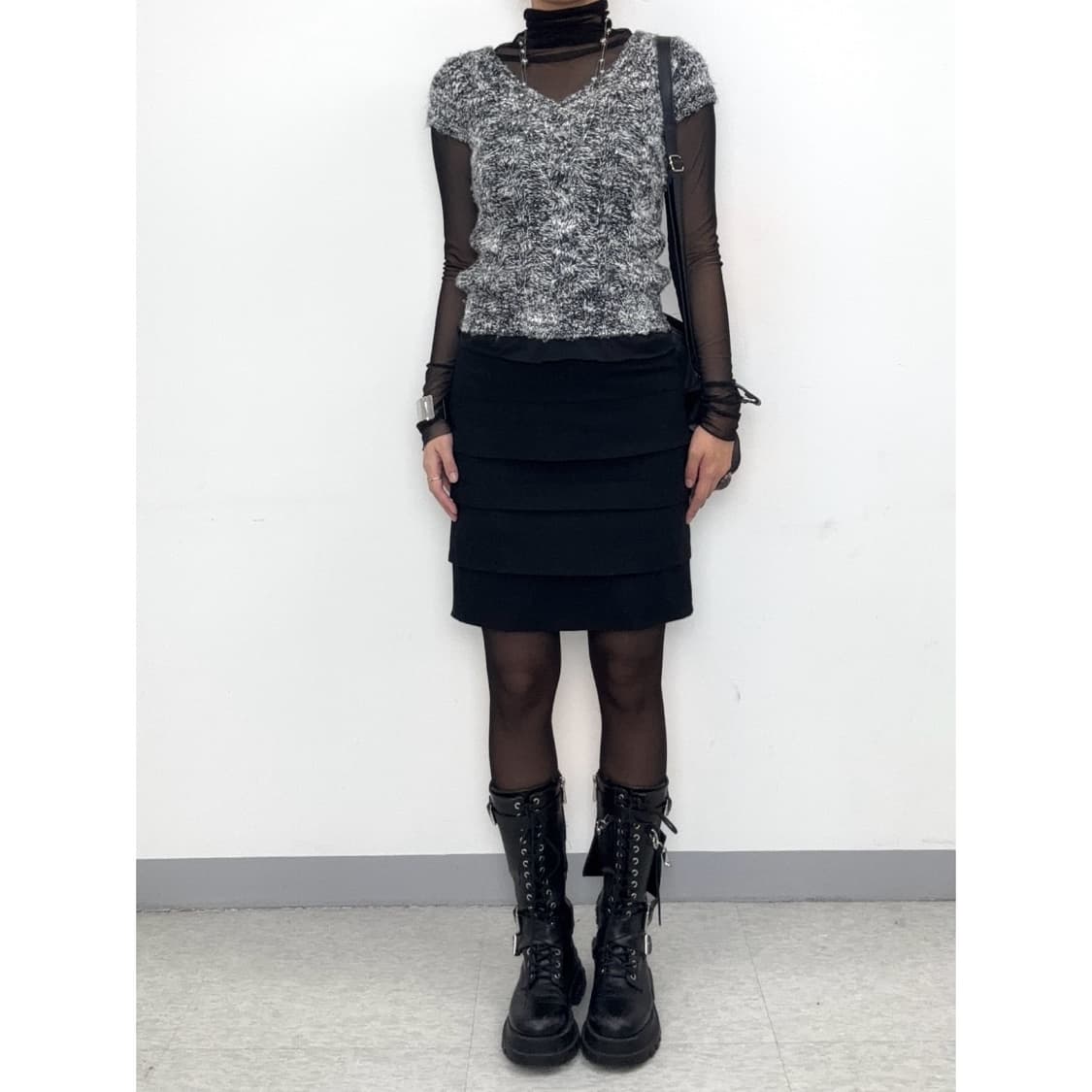 빈티지 그레이 니트 상품이미지2