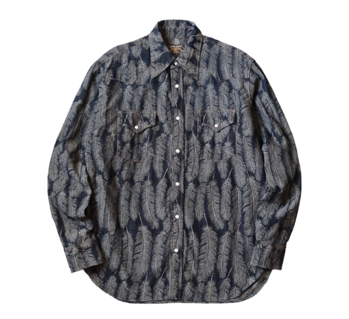 캐피탈 / 5온즈 맥파이 데님 허스키 웨스턴 셔츠 다크 인디고 / 4 상품이미지1