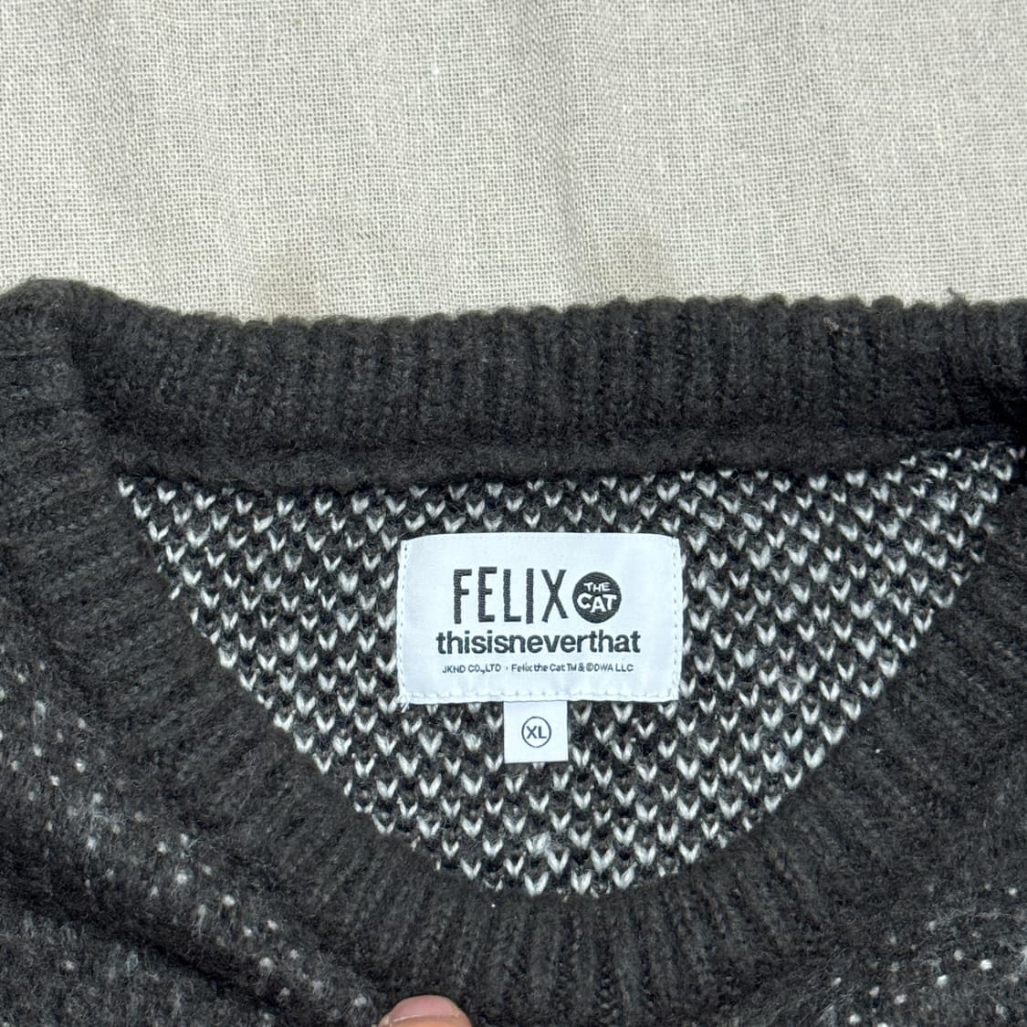 디스이즈네버댓 x 펠릭스 모헤어 니트 XL 상품이미지5