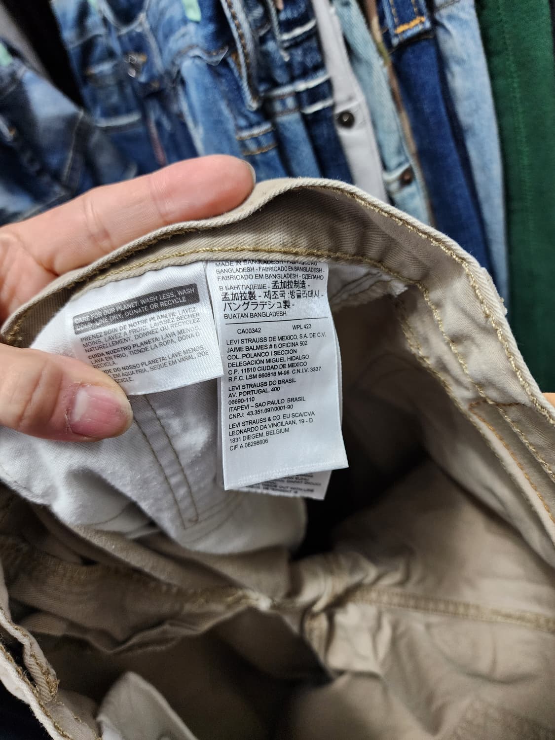 리바이스 512 화이트탭 베이지 팬츠 상품이미지5