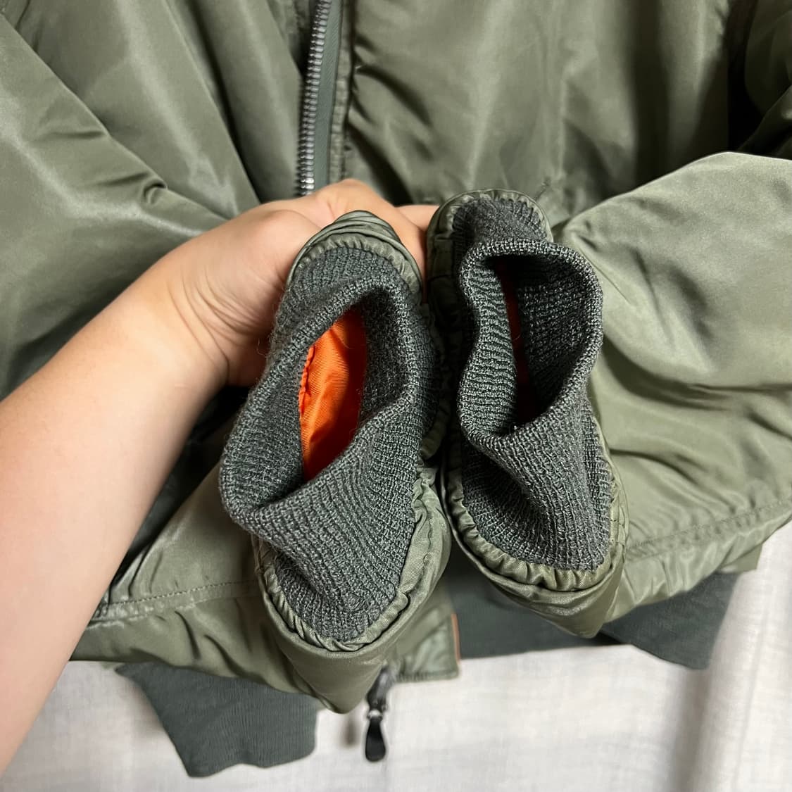 60s 오리지널 MA-1 CC 크라운 D타입 L사이즈 알파인더스트리 상품이미지8