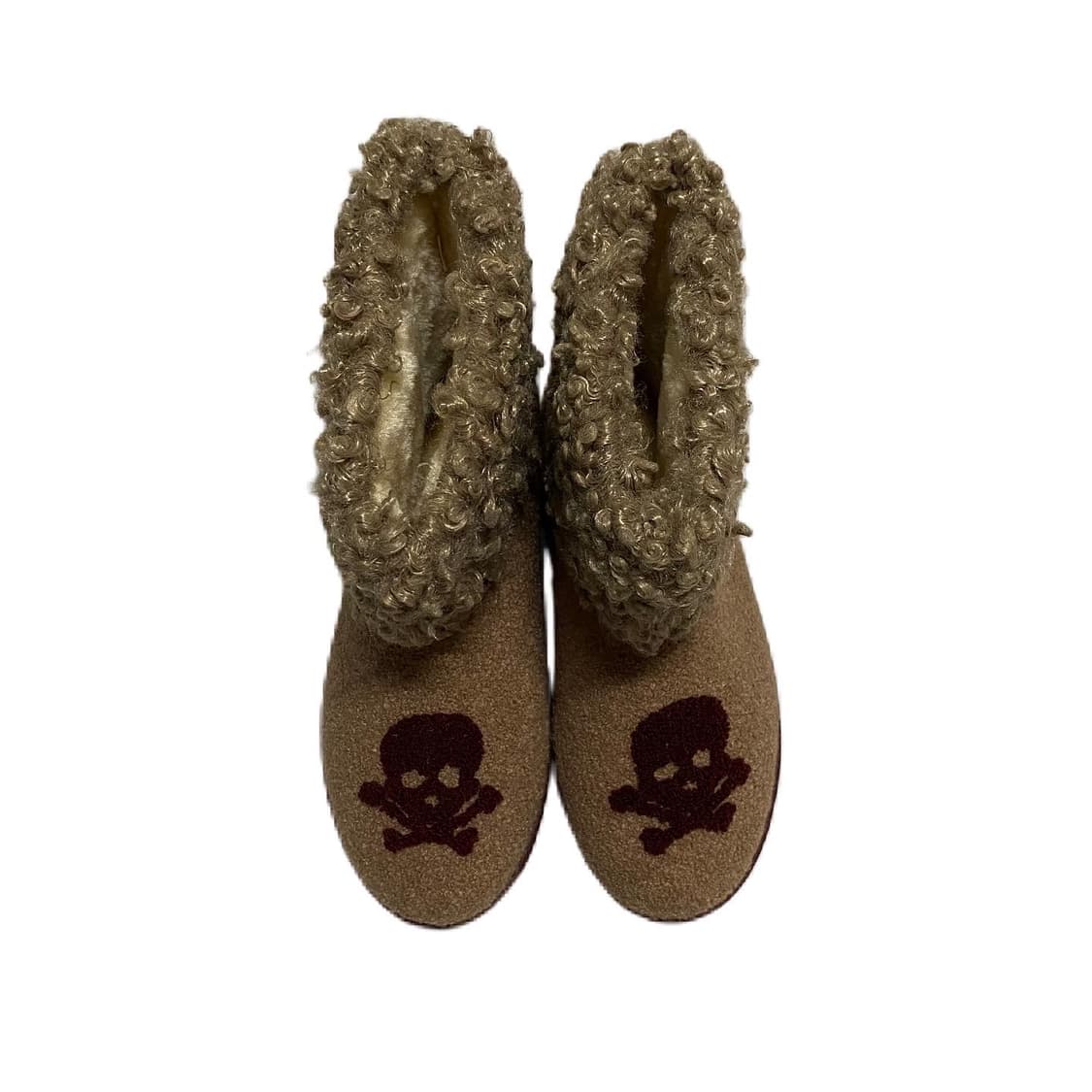 vintage skull fur boots  상품이미지6