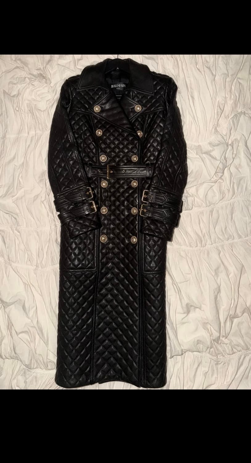 발망 램스킨 나폴레옹 퀼팅코트 상품이미지1