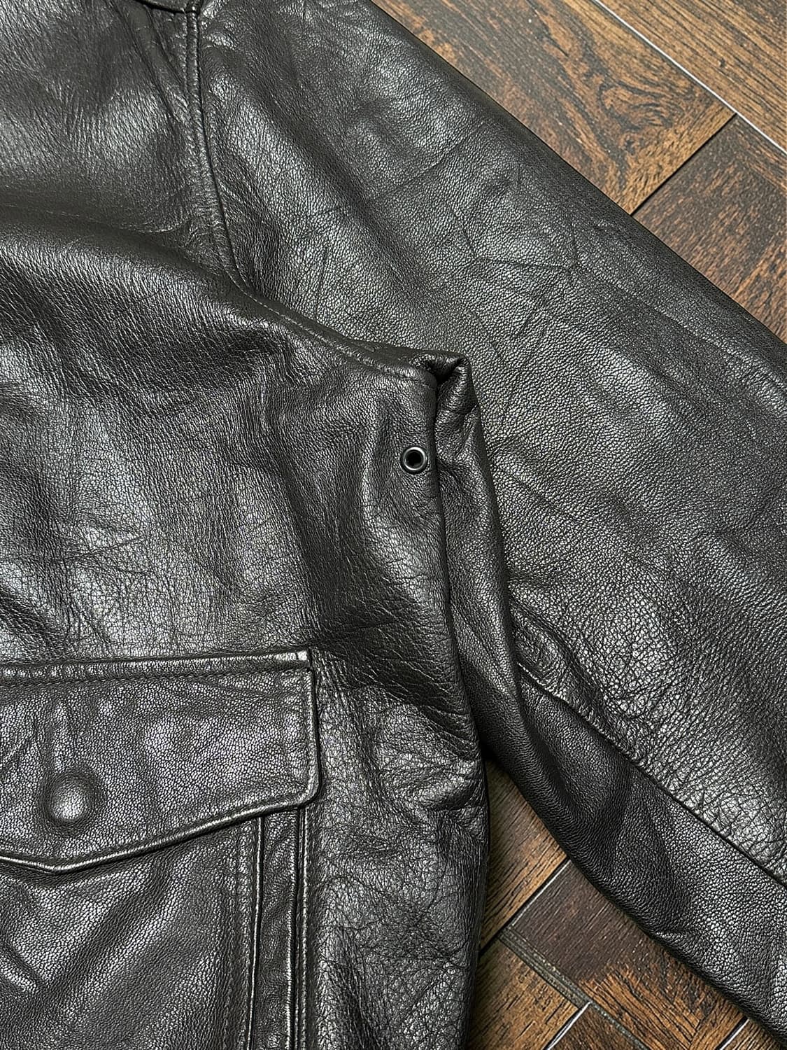 LL Bean 빈티지 A-2 자켓 goat skin 상품이미지5