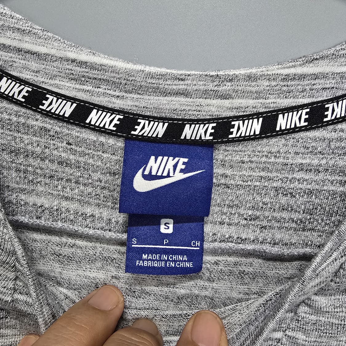 나이키(NIKE) 로고 반팔티 그레이 S 상품이미지5