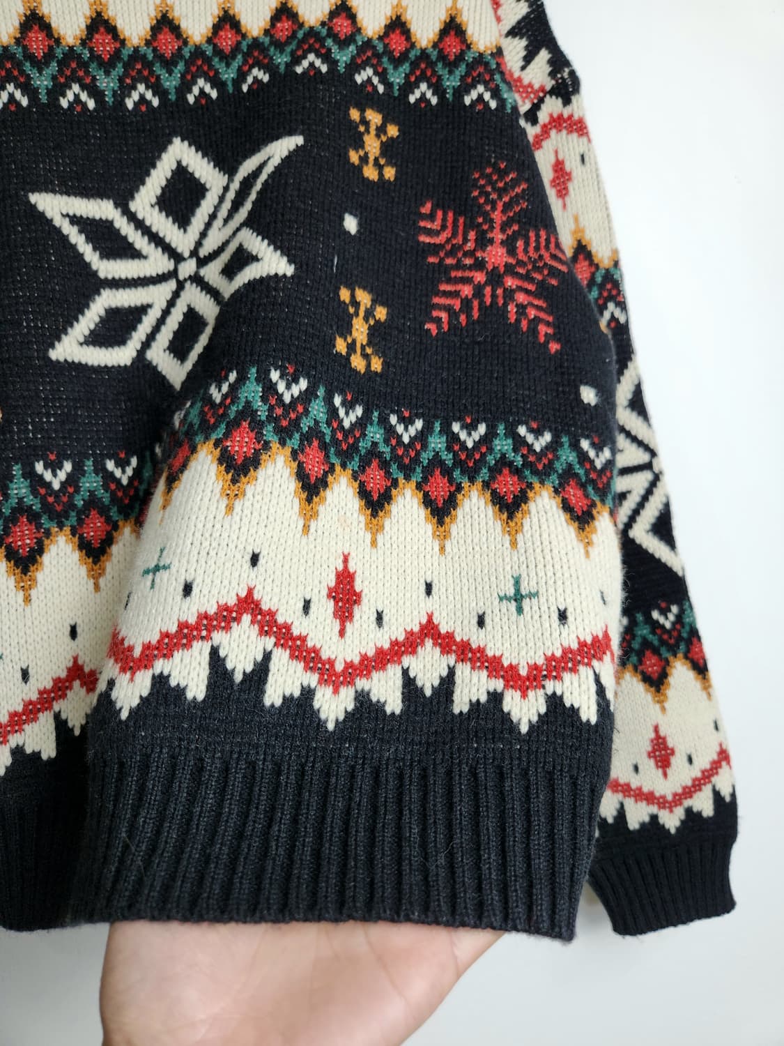 에스닉 눈꽃 니트 상품이미지9