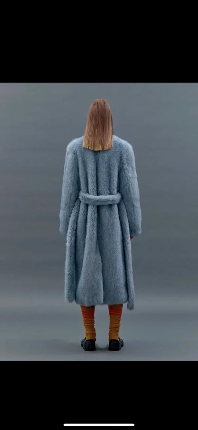 낸시부 퍼 코트 Boucle fur long coat (m) 상품이미지4