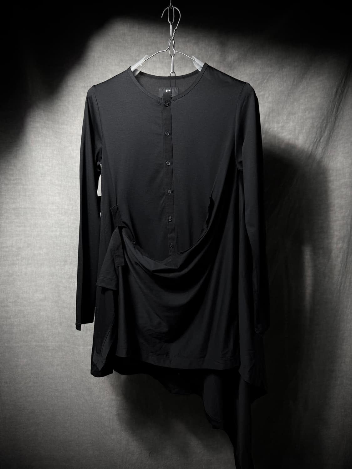 B Yohji Yamamoto Asymmetric Drape Shirts 상품이미지1