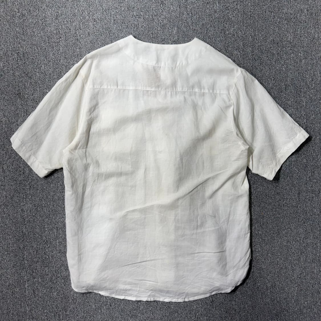 논 카라 쿠바 셔츠 화이트 ( M/OLD-7609 ) 상품이미지7