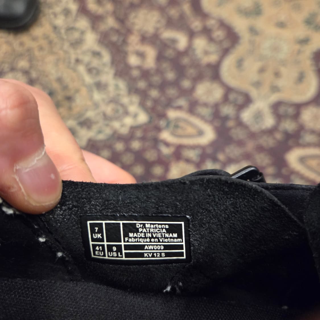 닥터마틴 패트리샤 블랙 uk7 260-265 상품이미지7