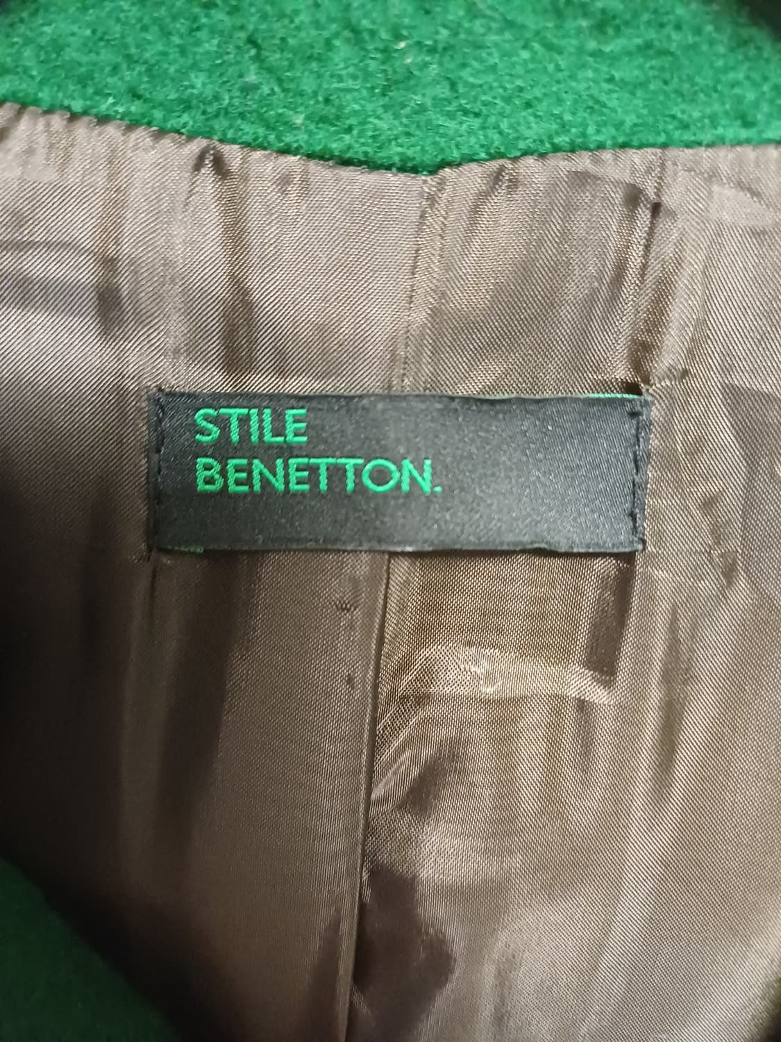 딥그린 울 100 더블코트 / STILE BENETTON / 42 상품이미지2