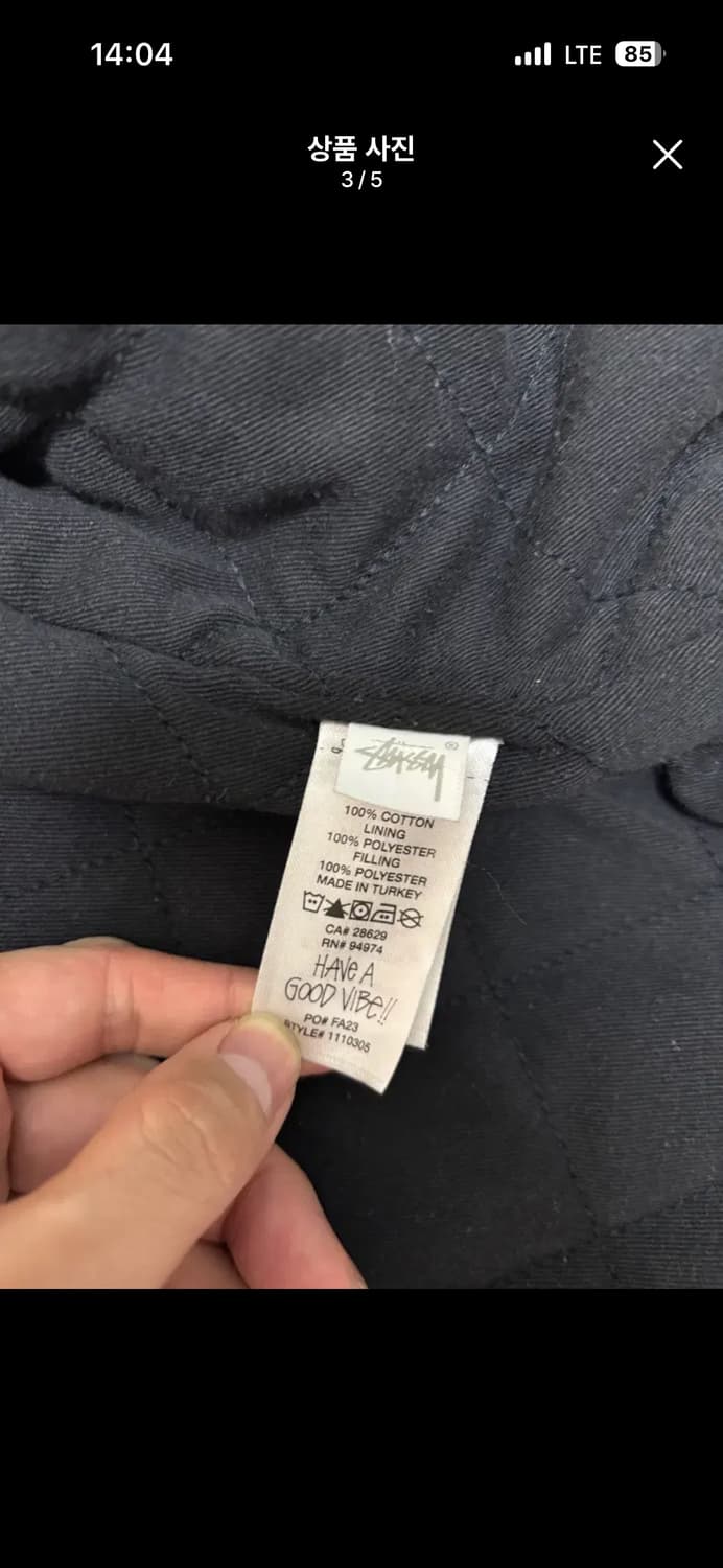 스투시 워크 자켓셔츠 XL 상품이미지3