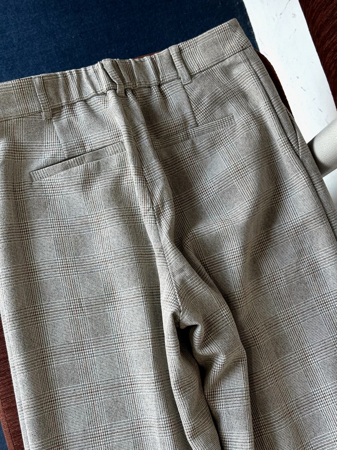 High gauge side slit design check trouse 상품이미지9