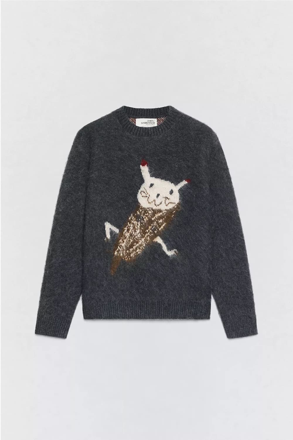 L - 자라 x 소시오츠키 스웨터 콜 그레이 상품이미지1