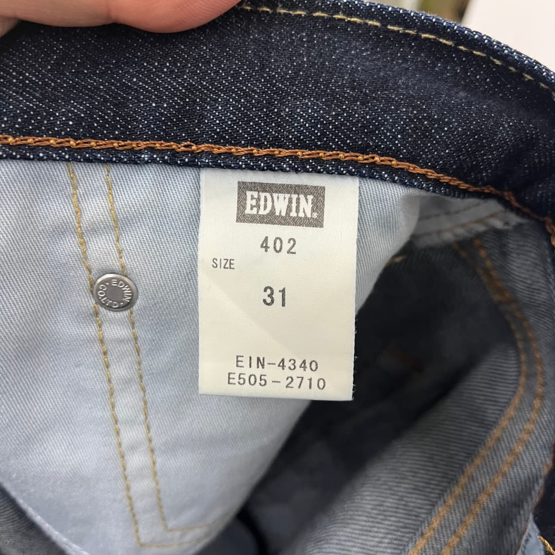 에드윈 다크 데님 청바지 허리31in 상품이미지6