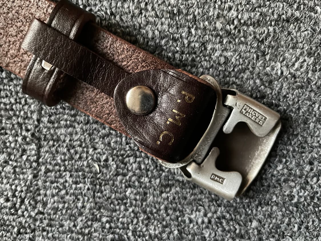 피그벨 히콕 벨트 다크브라운 실버 32(1사이즈) 미사용품 상품이미지5