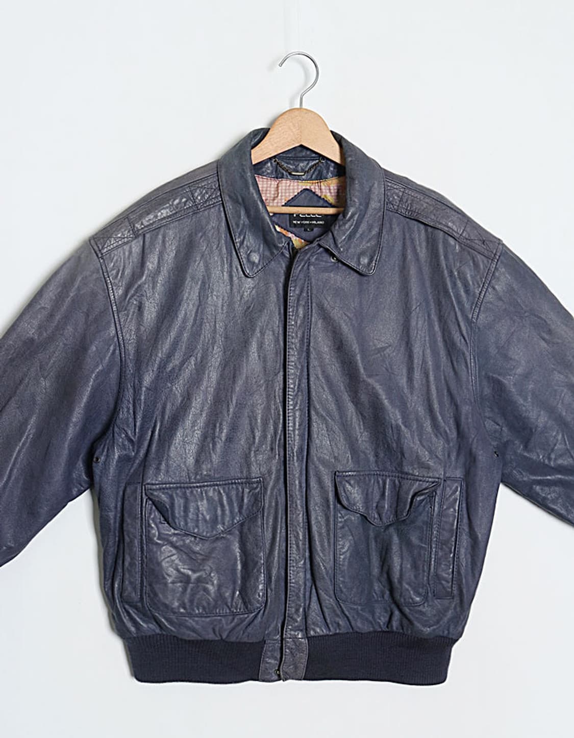 90's PELLE SheepSkin A-2 Flight Jacket 상품이미지2