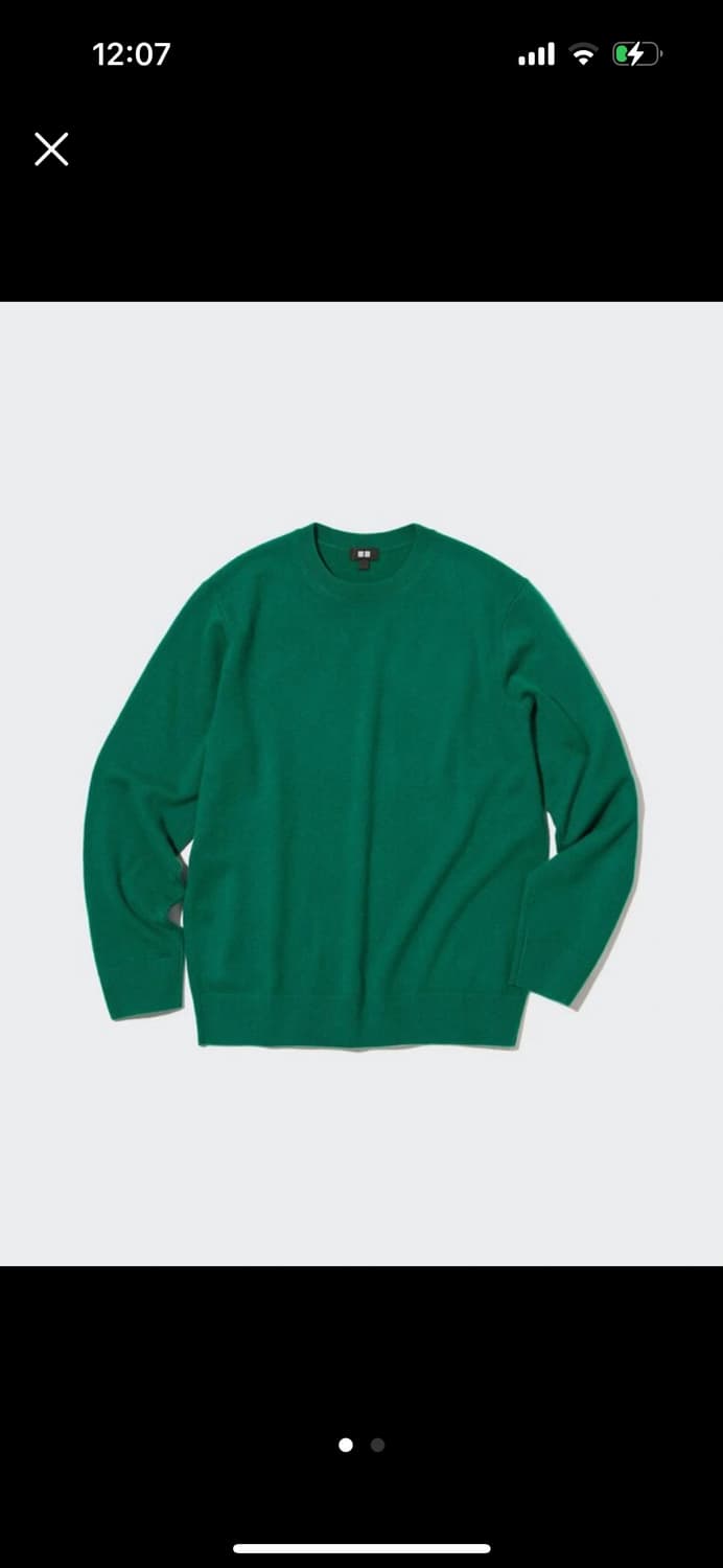 유니클로 캐시미어 크루넥 스웨터 상품이미지1