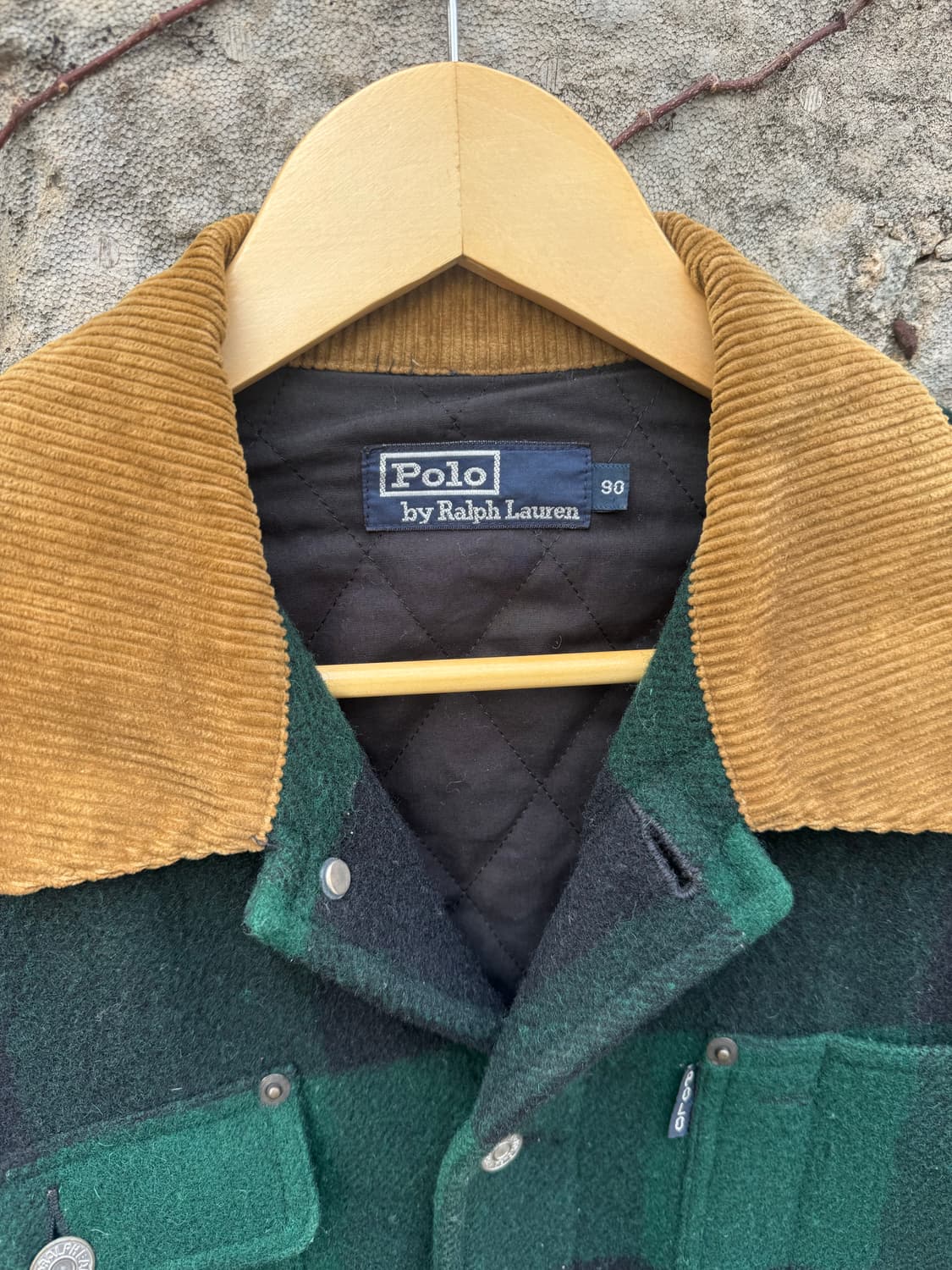 90s 폴로 랄프로렌 빈티지 덩가리 버팔로 체크 울 자켓 상품이미지7