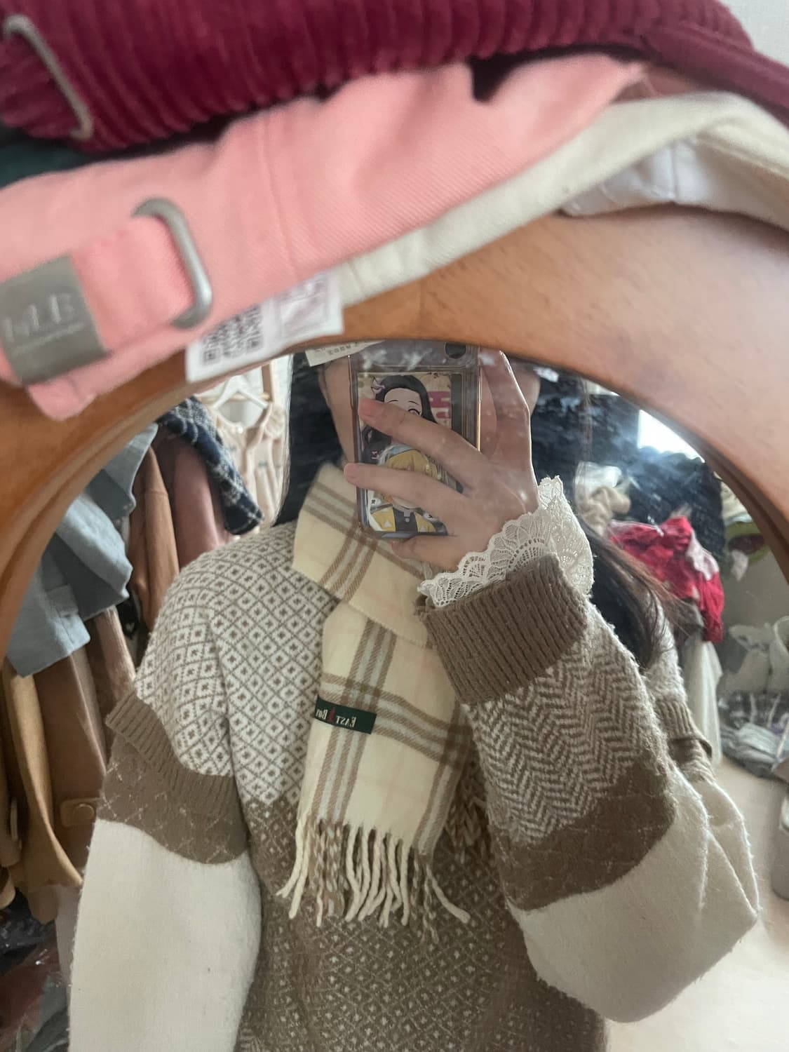 이스트보이 east boy 체크 머플러 상품이미지2